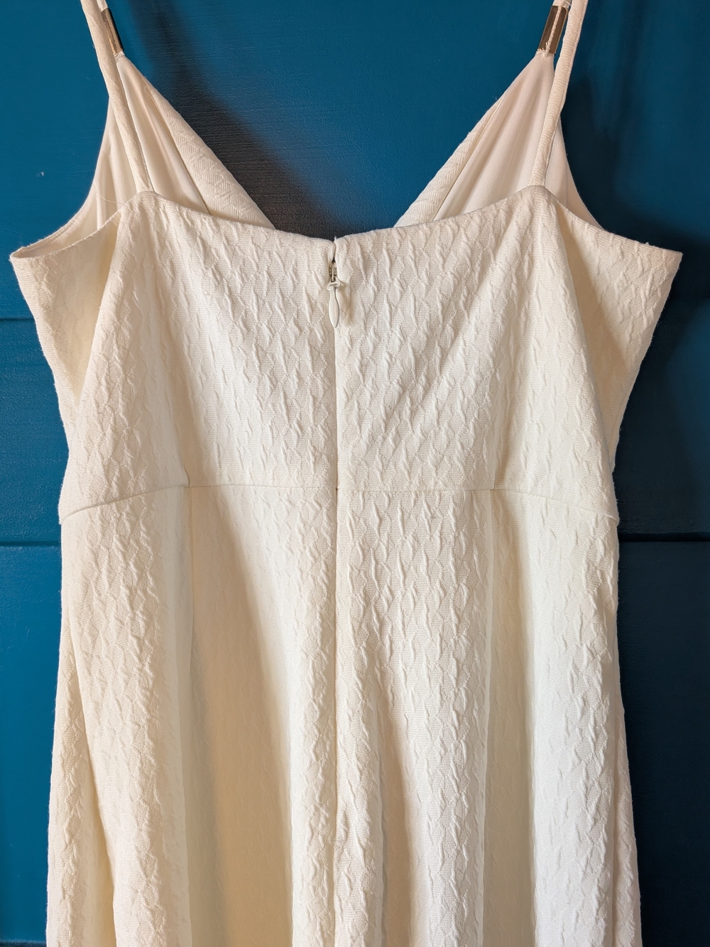 Guess White One-Shoulder Draped Bodycon Dress - Picture 7 of 8